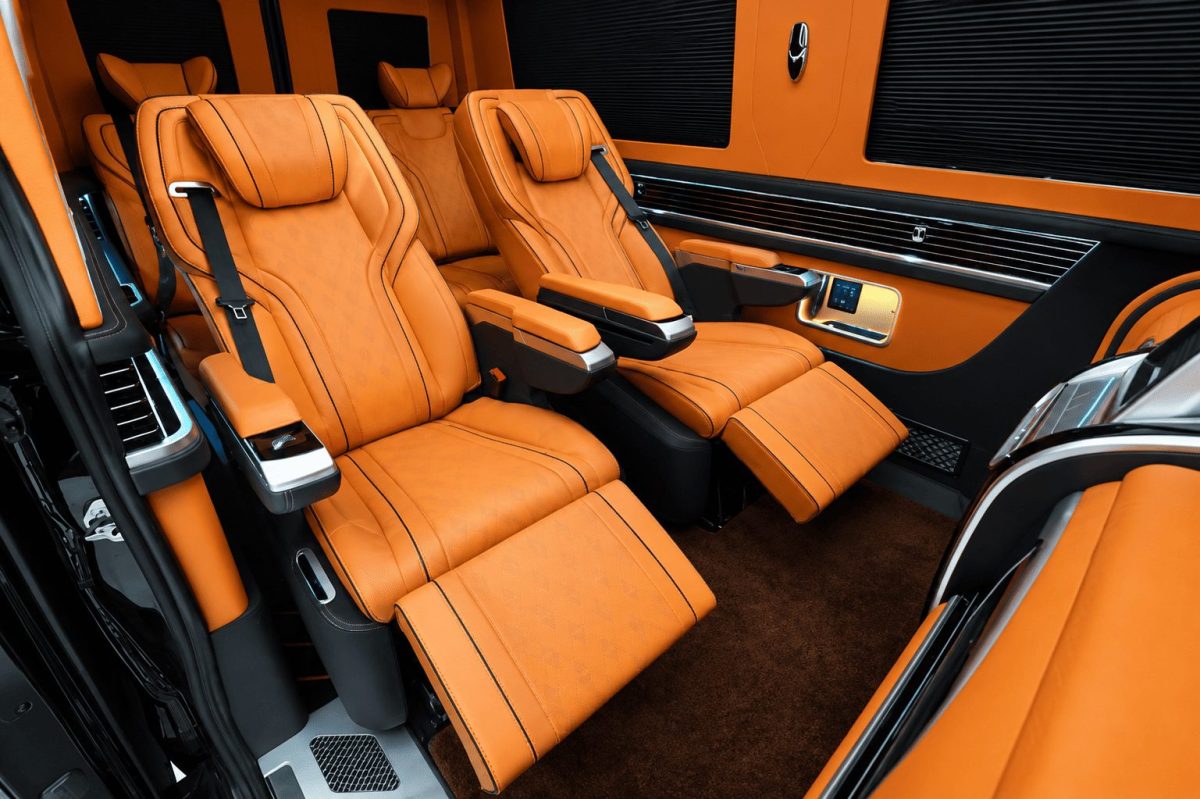 Mercedes Sprinter W907 W910 VIP Interior Upgrade with Dashboard, Door Panels and Seats