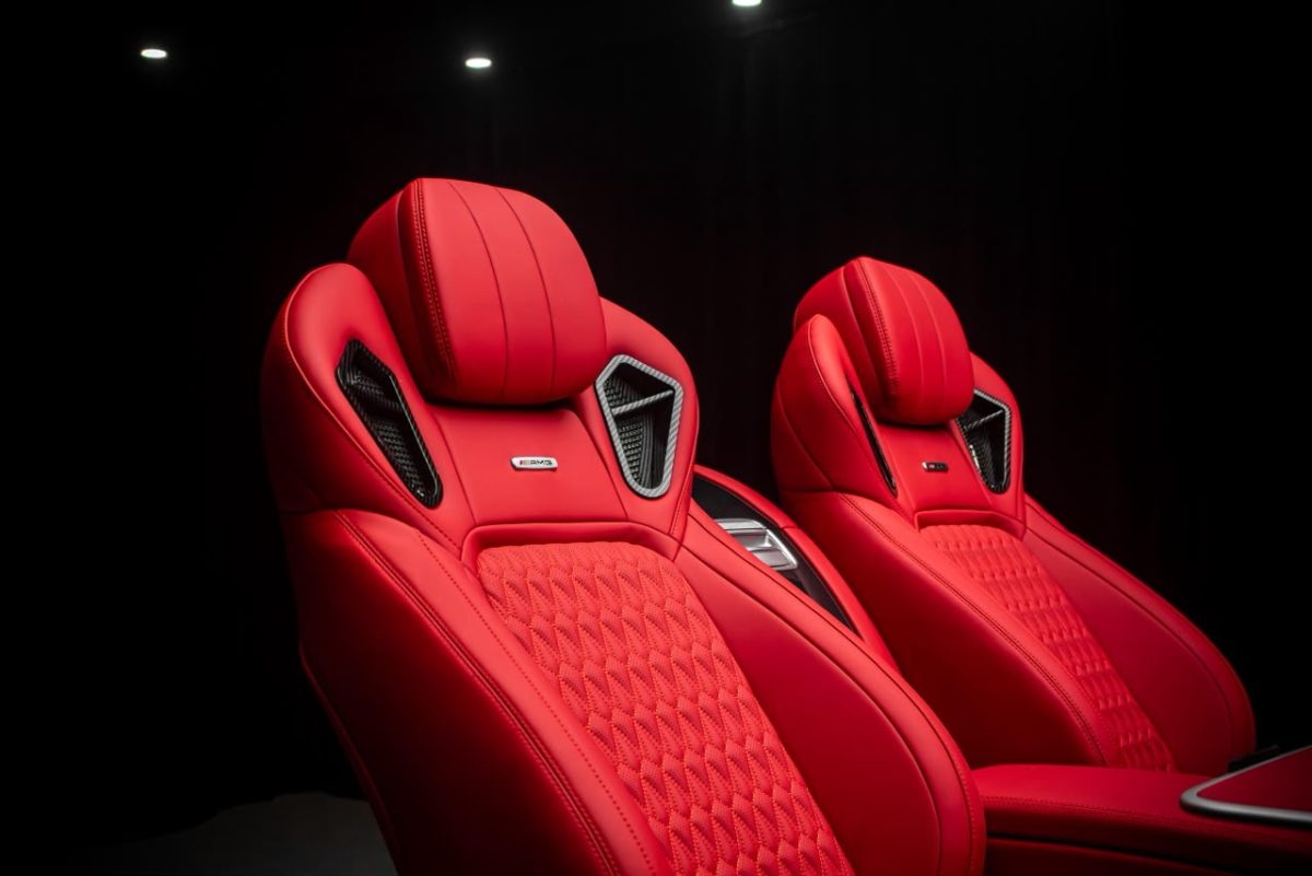 Luxury front seats and rear captain chairs with console for Mercedes W463A