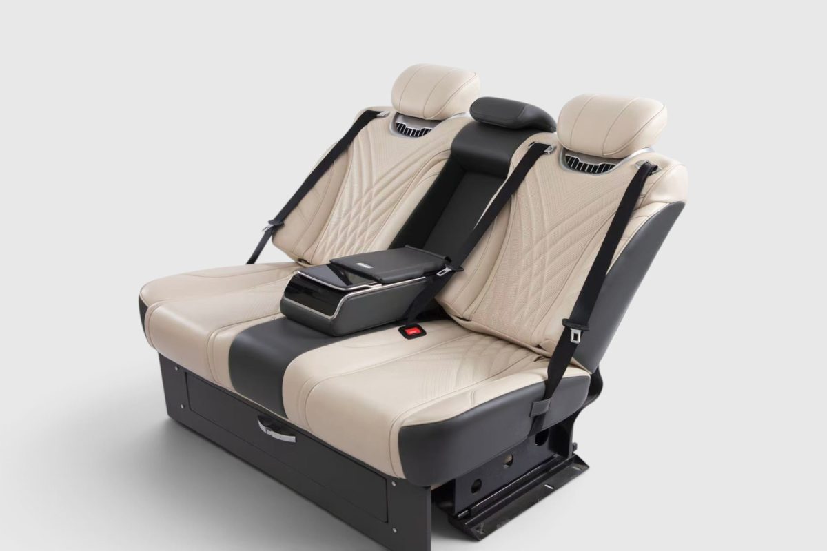 Premium 2-Seater Electric VIP Sofa Bed for Mercedes Sprinter, Vito and V-Class