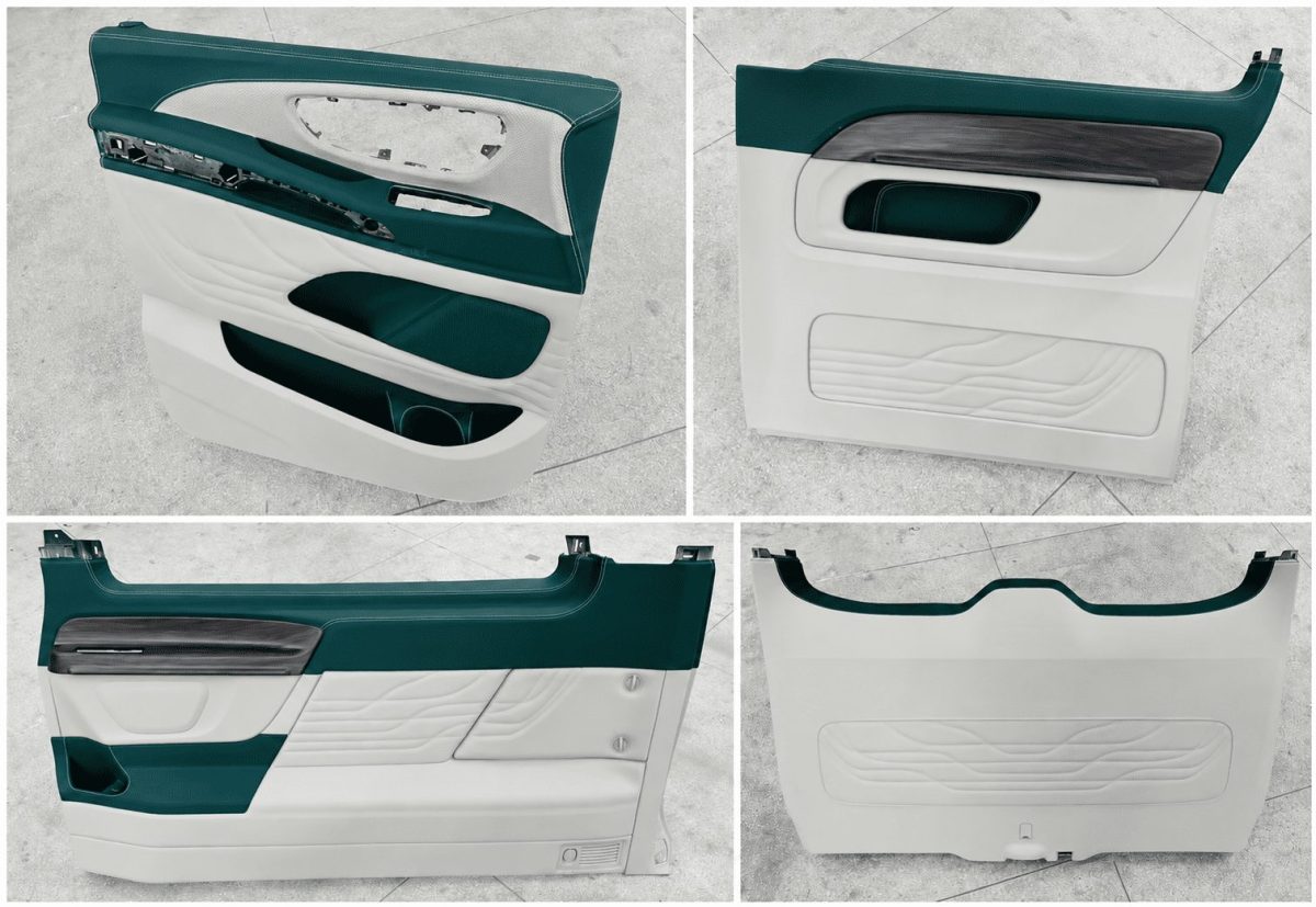 Custom leather door panels for Mercedes V-Class W447 interior