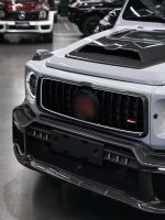 Motorsport grade carbon fiber front bumper lip splitter add-on for Mercedes-Benz G-Class W465