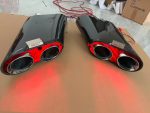 Exhaust components displayed with the Rocket Style kit for Mercedes-Benz G-Class W465