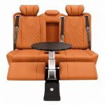 Terracotta VIP Power Sofa Bed Bench with Table for Mercedes Sprinter, Vito and V-Class