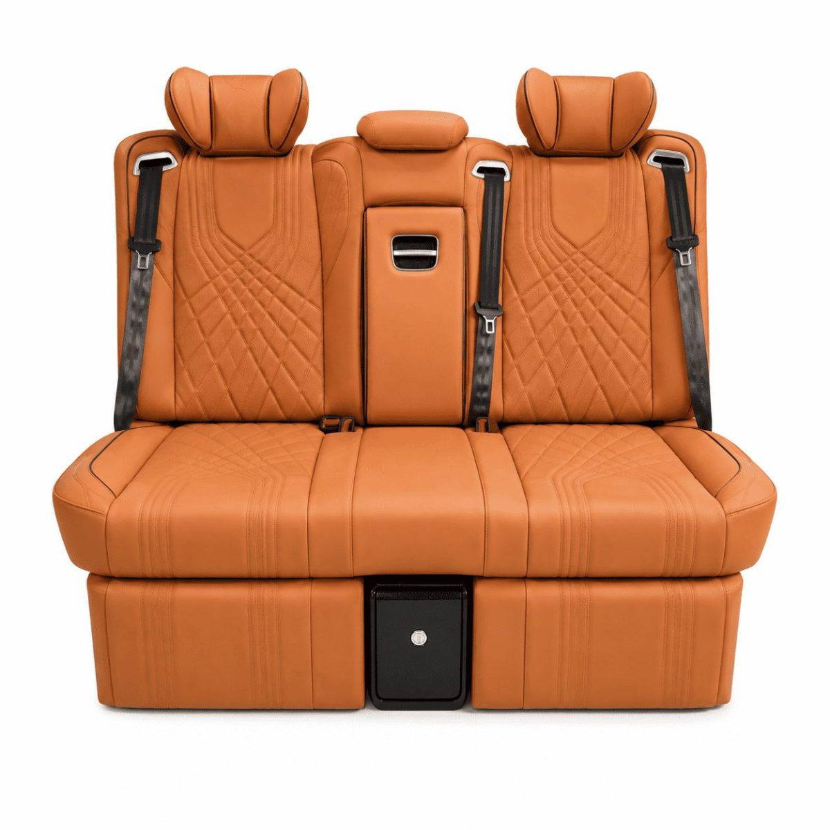 Premium Terracotta Electric VIP Sofa Bed with Table for Mercedes Sprinter, Vito and V-Class