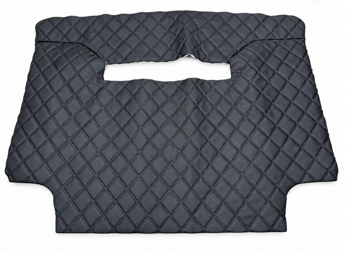 Black diamond-quilted rear interior upholstery panel for Mercedes-Benz G-Class 6×6.