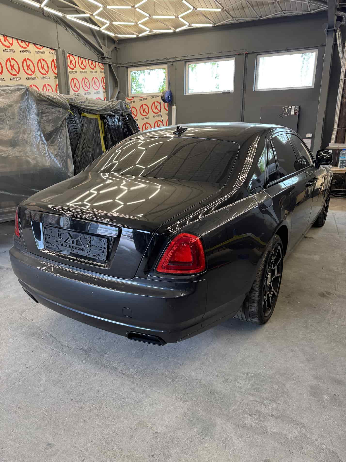Rolls-Royce Ghost 2010 vandalism damage before restoration by Kubay Design