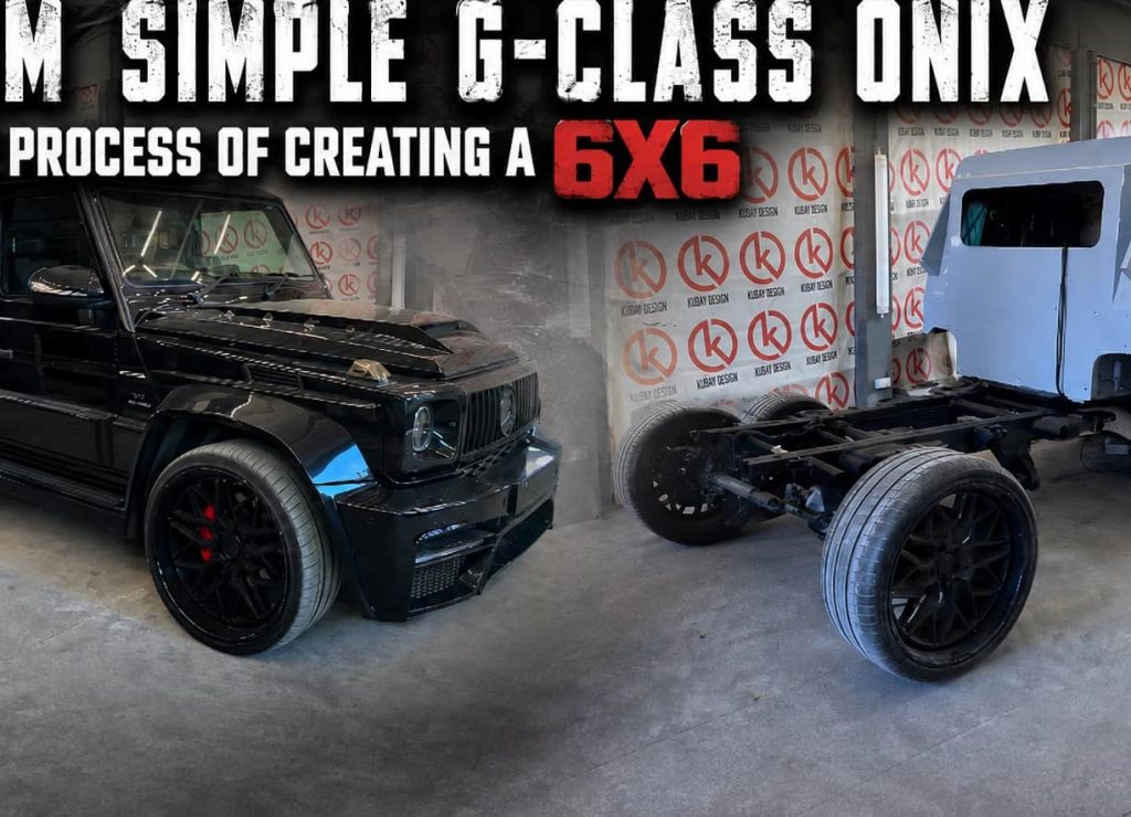 Mercedes-Benz G-Class ONYX before and during its 6x6 conversion at Kubay Design